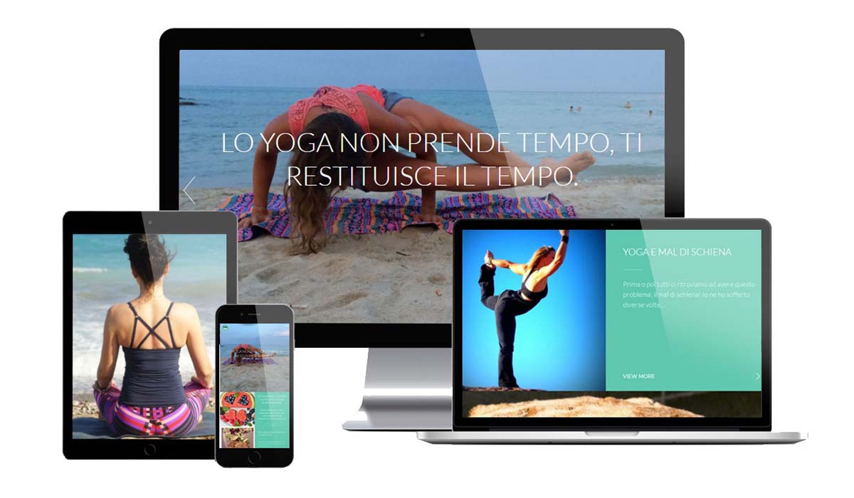 Realizzazione sito web corsi yoga